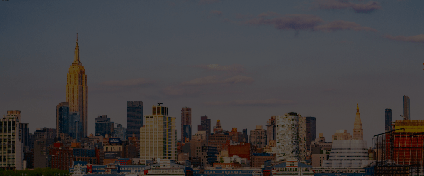A view of the New York City skyline